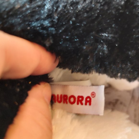 12 Inch Flopsie Oreo Black & White Cat Plush Stuffed Animal by Aurora - Picture 4 of 6